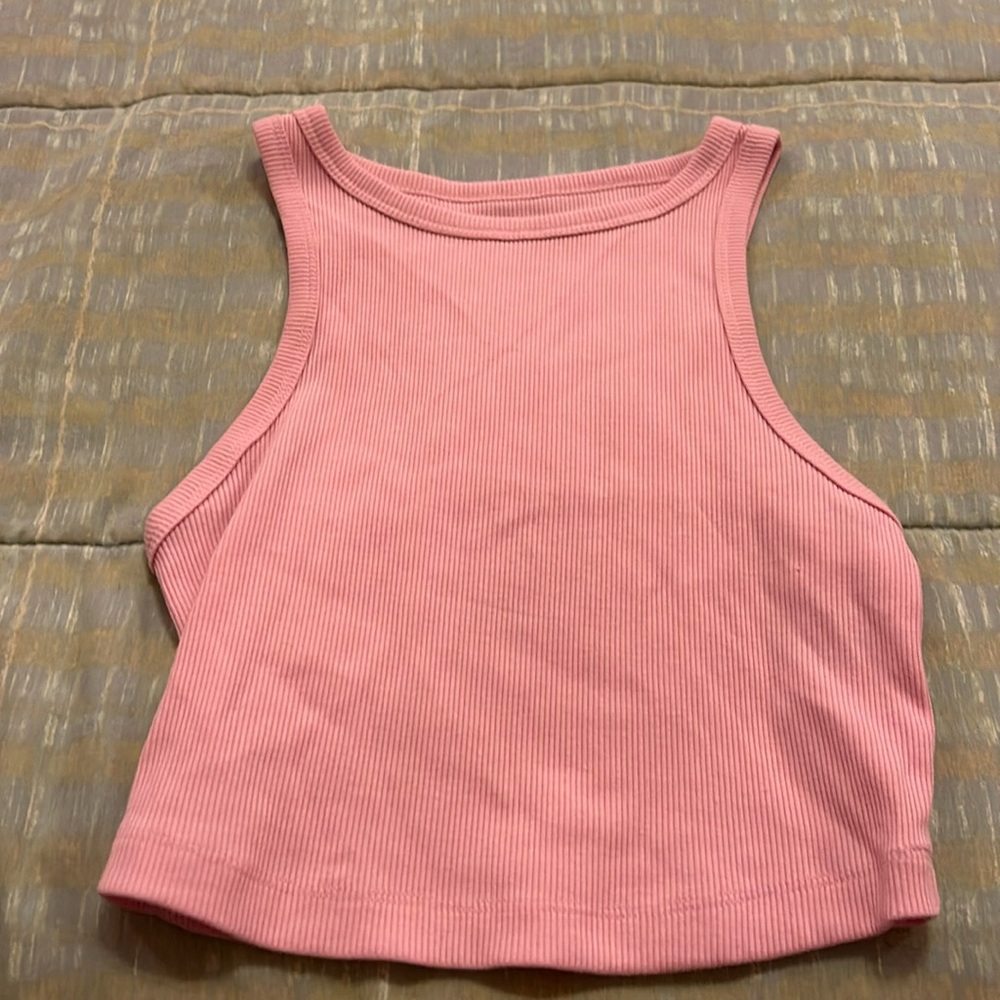wild fable pink high neck tank top
